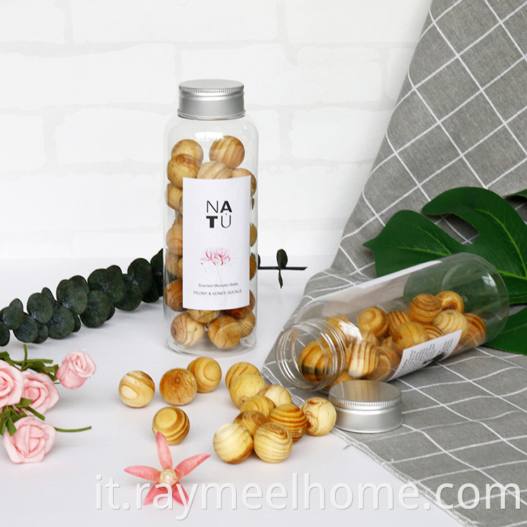 Vendita calda Lavender Brewiner Air Gel Sfere in legno gel profumato